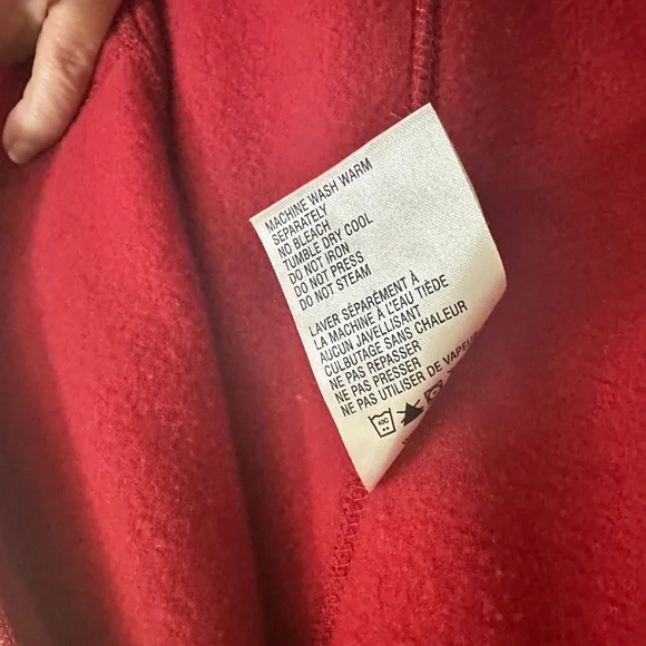 Woolrich Scarlet Fleece Vest size Large Petite - Picture 5 of 8